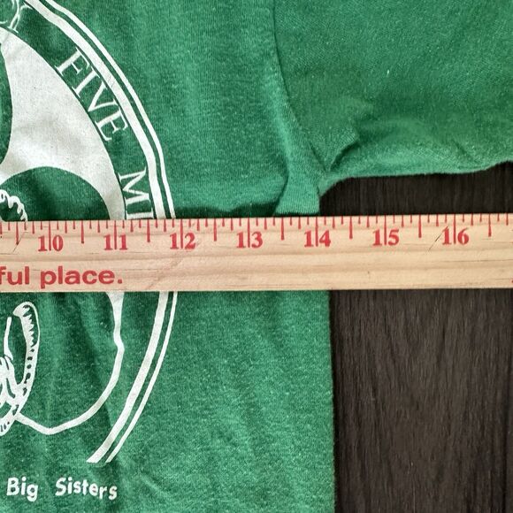 VTG 1982 Shamrock Run Shirt Super Screen Stars Men’s Small Green St Patricks Day - Picture 4 of 7